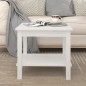 vidaXL Couchtisch Weiß 50x50x45 cm Massivholz Kiefer vidaXL Couchtisch Weiß 50x50x45 cm Massivholz Kiefer