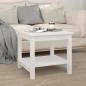 vidaXL Couchtisch Weiß 50x50x45 cm Massivholz Kiefer vidaXL Couchtisch Weiß 50x50x45 cm Massivholz Kiefer