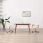 vidaXL Drehbare Esszimmerstühle 2 Stk. Creme Kunstleder vidaXL Drehbare Esszimmerstühle 2 Stk. Creme Kunstleder