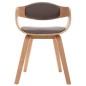 vidaXL Esszimmerstühle 6 Stk. Bugholz und Taupe Stoff vidaXL Esszimmerstühle 6 Stk. Bugholz und Taupe Stoff