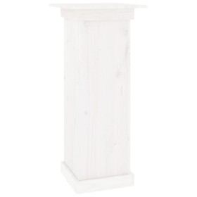 vidaXL Blumenständer Weiß 40x40x90 cm Massivholz Kiefer
