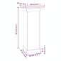 vidaXL Blumenständer Weiß 40x40x90 cm Massivholz Kiefer vidaXL Blumenständer Weiß 40x40x90 cm Massivholz Kiefer