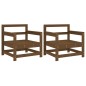 vidaXL Gartenstühle 2 Stk. Honigbraun Massivholz Kiefer vidaXL Gartenstühle 2 Stk. Honigbraun Massivholz Kiefer