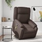 vidaXL Massagesessel mit Aufstehhilfe Braun Kunstleder vidaXL Massagesessel mit Aufstehhilfe Braun Kunstleder