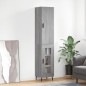 Highboard Grau Sonoma 34,5x34x180 cm Holzwerkstoff Highboard Grau Sonoma 34,5x34x180 cm Holzwerkstoff
