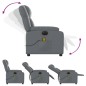 vidaXL Massagesessel Elektrisch Grau Kunstleder vidaXL Massagesessel Elektrisch Grau Kunstleder