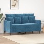vidaXL 2-Sitzer-Sofa Blau 120 cm Samt vidaXL 2-Sitzer-Sofa Blau 120 cm Samt