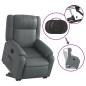 vidaXL Relaxsessel mit Aufstehhilfe Elektrisch Grau Kunstleder vidaXL Relaxsessel mit Aufstehhilfe Elektrisch Grau Kunstleder