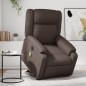 vidaXL Massagesessel mit Aufstehhilfe Elektrisch Braun Kunstleder vidaXL Massagesessel mit Aufstehhilfe Elektrisch Braun Kunstleder
