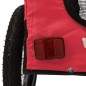 vidaXL Fahrradanhänger Hunde Rot und Schwarz Oxford-Gewebe & Eisen vidaXL Fahrradanhänger Hunde Rot und Schwarz Oxford-Gewebe & Eisen