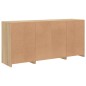 vidaXL Sideboard mit LED-Leuchten Sonoma-Eiche 142,5x37x67 cm vidaXL Sideboard mit LED-Leuchten Sonoma-Eiche 142,5x37x67 cm