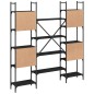 vidaXL Bücherregal Schwarz 155,5x24x166,5 cm Holzwerkstoff vidaXL Bücherregal Schwarz 155,5x24x166,5 cm Holzwerkstoff