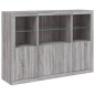 vidaXL Sideboards mit LED-Leuchten 3 Stk. Grau Sonoma Holzwerkstoff vidaXL Sideboards mit LED-Leuchten 3 Stk. Grau Sonoma Holzwerkstoff