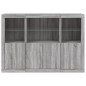 vidaXL Sideboards mit LED-Leuchten 3 Stk. Grau Sonoma Holzwerkstoff vidaXL Sideboards mit LED-Leuchten 3 Stk. Grau Sonoma Holzwerkstoff