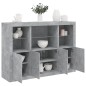 vidaXL Sideboards mit LED-Leuchten 3 Stk. Betongrau Holzwerkstoff vidaXL Sideboards mit LED-Leuchten 3 Stk. Betongrau Holzwerkstoff