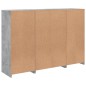 vidaXL Sideboards mit LED-Leuchten 3 Stk. Betongrau Holzwerkstoff vidaXL Sideboards mit LED-Leuchten 3 Stk. Betongrau Holzwerkstoff