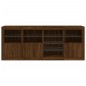 vidaXL Sideboard mit LED-Leuchten Braun Eichen-Optik 164x37x67 cm vidaXL Sideboard mit LED-Leuchten Braun Eichen-Optik 164x37x67 cm