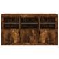 vidaXL Sideboard mit LED-Leuchten Räuchereiche 123x37x67 cm vidaXL Sideboard mit LED-Leuchten Räuchereiche 123x37x67 cm