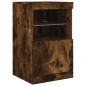 vidaXL Sideboard mit LED-Leuchten Räuchereiche 123x37x67 cm vidaXL Sideboard mit LED-Leuchten Räuchereiche 123x37x67 cm