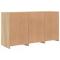vidaXL Sideboard mit LED-Leuchten Sonoma-Eiche 123x37x67 cm vidaXL Sideboard mit LED-Leuchten Sonoma-Eiche 123x37x67 cm
