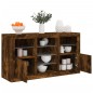vidaXL Sideboard mit LED-Leuchten Räuchereiche 123x37x67 cm vidaXL Sideboard mit LED-Leuchten Räuchereiche 123x37x67 cm