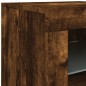vidaXL Sideboard mit LED-Leuchten Räuchereiche 123x37x67 cm vidaXL Sideboard mit LED-Leuchten Räuchereiche 123x37x67 cm