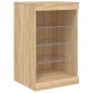 vidaXL Sideboard mit LED-Leuchten Sonoma-Eiche 123x37x67 cm vidaXL Sideboard mit LED-Leuchten Sonoma-Eiche 123x37x67 cm