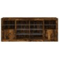 vidaXL Sideboard mit LED-Leuchten Räuchereiche 163x37x67 cm vidaXL Sideboard mit LED-Leuchten Räuchereiche 163x37x67 cm