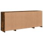 vidaXL Sideboard mit LED-Leuchten Räuchereiche 163x37x67 cm vidaXL Sideboard mit LED-Leuchten Räuchereiche 163x37x67 cm
