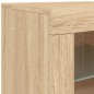 vidaXL Sideboard mit LED-Leuchten Sonoma-Eiche 163x37x67 cm vidaXL Sideboard mit LED-Leuchten Sonoma-Eiche 163x37x67 cm