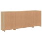 vidaXL Sideboard mit LED-Leuchten Sonoma-Eiche 163x37x67 cm vidaXL Sideboard mit LED-Leuchten Sonoma-Eiche 163x37x67 cm