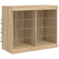 vidaXL Sideboard mit LED-Leuchten Sonoma-Eiche 163x37x67 cm vidaXL Sideboard mit LED-Leuchten Sonoma-Eiche 163x37x67 cm