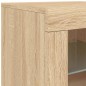 vidaXL Sideboard mit LED-Leuchten Sonoma-Eiche 163x37x67 cm vidaXL Sideboard mit LED-Leuchten Sonoma-Eiche 163x37x67 cm