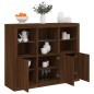 vidaXL Sideboards mit LED-Leuchten 3 Stk. Braun Eichen-Optik vidaXL Sideboards mit LED-Leuchten 3 Stk. Braun Eichen-Optik