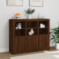 vidaXL Sideboards mit LED-Leuchten 3 Stk. Braun Eichen-Optik vidaXL Sideboards mit LED-Leuchten 3 Stk. Braun Eichen-Optik