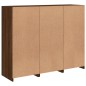 vidaXL Sideboards mit LED-Leuchten 3 Stk. Braun Eichen-Optik vidaXL Sideboards mit LED-Leuchten 3 Stk. Braun Eichen-Optik