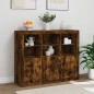 vidaXL Sideboards mit LED-Leuchten 3 Stk. Räuchereiche Holzwerkstoff vidaXL Sideboards mit LED-Leuchten 3 Stk. Räuchereiche Holzwerkstoff