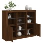 vidaXL Sideboards mit LED-Leuchten 3 Stk. Braun Eichen-Optik vidaXL Sideboards mit LED-Leuchten 3 Stk. Braun Eichen-Optik