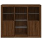 vidaXL Sideboards mit LED-Leuchten 3 Stk. Braun Eichen-Optik vidaXL Sideboards mit LED-Leuchten 3 Stk. Braun Eichen-Optik
