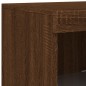 vidaXL Sideboards mit LED-Leuchten 3 Stk. Braun Eichen-Optik vidaXL Sideboards mit LED-Leuchten 3 Stk. Braun Eichen-Optik