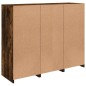 vidaXL Sideboards mit LED-Leuchten 3 Stk. Räuchereiche Holzwerkstoff vidaXL Sideboards mit LED-Leuchten 3 Stk. Räuchereiche Holzwerkstoff