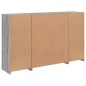 vidaXL Sideboards mit LED-Leuchten 3 Stk. Grau Sonoma Holzwerkstoff vidaXL Sideboards mit LED-Leuchten 3 Stk. Grau Sonoma Holzwerkstoff