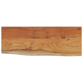 vidaXL Wandregal 80x30x2,5 cm Rechteckig Massivholz Akazie Baumkante