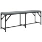 vidaXL Essbank Hellgrau 124x32x45 cm Stahl und Stoff vidaXL Essbank Hellgrau 124x32x45 cm Stahl und Stoff