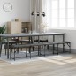 vidaXL Essbank Dunkelgrau 248x32x45 cm Stahl und Stoff vidaXL Essbank Dunkelgrau 248x32x45 cm Stahl und Stoff