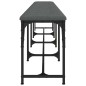 vidaXL Essbank Dunkelgrau 248x32x45 cm Stahl und Stoff vidaXL Essbank Dunkelgrau 248x32x45 cm Stahl und Stoff