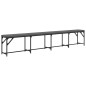 vidaXL Essbank Dunkelgrau 248x32x45 cm Stahl und Stoff vidaXL Essbank Dunkelgrau 248x32x45 cm Stahl und Stoff