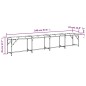vidaXL Essbank Dunkelgrau 248x32x45 cm Stahl und Stoff vidaXL Essbank Dunkelgrau 248x32x45 cm Stahl und Stoff