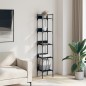 vidaXL Bücherregal 5 Böden Schwarz 35x30x174 cm Holzwerkstoff vidaXL Bücherregal 5 Böden Schwarz 35x30x174 cm Holzwerkstoff