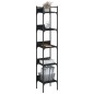 vidaXL Bücherregal 5 Böden Schwarz 35x30x174 cm Holzwerkstoff vidaXL Bücherregal 5 Böden Schwarz 35x30x174 cm Holzwerkstoff